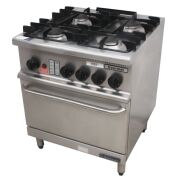 GOLDSTEIN GAS 4 BURNER GOURMET STOVE WITH OVEN - 3