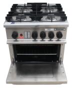 GOLDSTEIN GAS 4 BURNER GOURMET STOVE WITH OVEN - 4