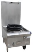 ***Reserve now Met***LUUS WATER COOLED SINGLE GAS WOK TRADITIONAL STOCK POT - 2