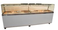 ***Reserve now Met*** 2 x CUSTOM MADE BAIN MARIE STRAIGHT GLASS