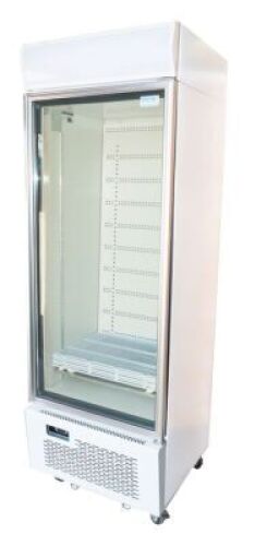AS NEW KINGLOC SINGLE GLASS DOOR DISPLAY FRIDGE