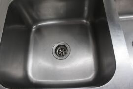 ***Reserve now Met***STAINLESS STEEL DOUBLE BOWL SINK - 5