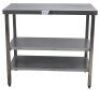 STAINLESS STEEL PREP BENCH