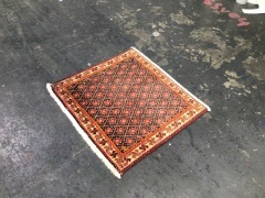 Hand Woven rug 0.6m x 0.64m - 2