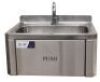 ***Reserve now Met*** HANDS FREE RETANGULAR STAINLESS STEEL HAND BASIN,KNEE OPERATED