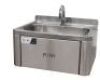 ***Reserve now Met*** HANDS FREE RETANGULAR STAINLESS STEEL HAND BASIN,KNEE OPERATED - 3