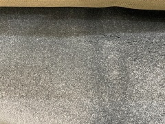 Grey Colour Carpet Roll. Length Unknown, Width 3.7m - 4