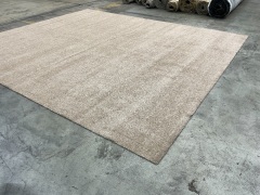 Creme Colour Carpet. 4.2m x 3.65 m - 5
