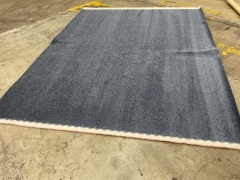 Blue/Grey Colour Carpet 3.7m x 2.88m - 2