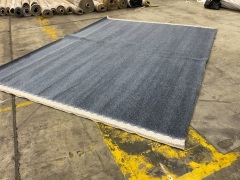 Blue/Grey Colour Carpet 3.7m x 2.88m - 3