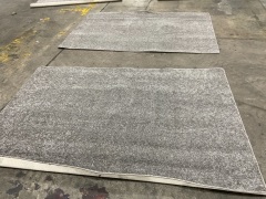 2 x Grey Carpet 2.3m x 1.6m - 2