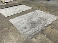 2 x Grey Carpet 2.3m x 1.6m - 4