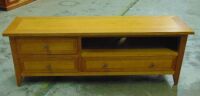 3 Drawer 1720 Entertainment unit - Dims 1720W x 480D x 600Hmm - Golden ( Teak ) finish