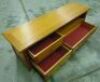 3 Drawer 1720 Entertainment unit - Dims 1720W x 480D x 600Hmm - Golden ( Teak ) finish - 2