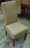 7 Piece Dining set with Beige chairs - Dims 1800W x 1000D x 770H mm - 4
