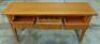 Riviera 3 Drawer Hall Table/Console Table - Dims 1650W x 450D x 800H mm - 2