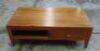 2 Drawer Timber coffee Table - Dims 1300W x 700D x 430H mm - 2