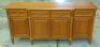 Timber 4 Door 4 Drawer Buffet - Dims 2080W x 530D x 970H mm