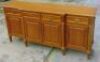 Timber 4 Door 4 Drawer Buffet - Dims 2080W x 530D x 970H mm - 2