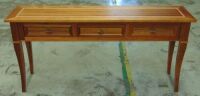 Riviera 3 Drawer Hall Table/Console Table - Dims 1690W x 400D x 800H mm