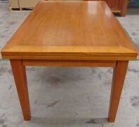 Timber Extendable 1500 Dining Table - Dims 1500W x 950D x 780H mm - Extands to 2500 Long - 5