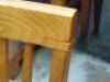 5 Piece Dining Setting with 1000x1000 Square Dining Table. Dims 1000W x 1000D x 770Hmm, Teak finish with Charcoal padded chairs - 5