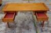 Riviera 2 Drawer Office Desk - Timber - Dims 1400W x 600D x 780H mm - 4