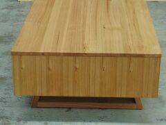 2 Drawer Timber coffee Table - Dims 1300W x 700D x 380H mm - 4