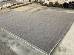 Pigeon Grey Carpet 3.7m x 5.5m (Missing 1.2m x 2.4m refer to photos) - 3