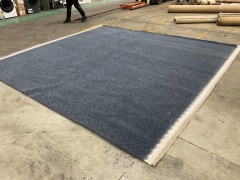 Blue/Grey Carpet 3.6m x 3.5m - 2
