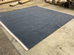 Blue/Grey Carpet 3.6m x 3.5m - 3