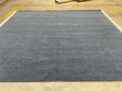 Blue/Grey Carpet 3.6m x 3.5m - 4
