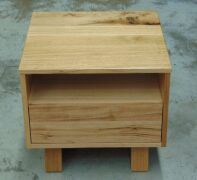 Single Drawer Bedside Table ( Oak Finish ) - Dims 550W x 550D x 500H mm