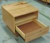 Single Drawer Bedside Table ( Oak Finish ) - Dims 550W x 550D x 500H mm - 3