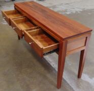 3 Drawer Timber console table - Dims 1500W x 400D x 770H mm. - 2