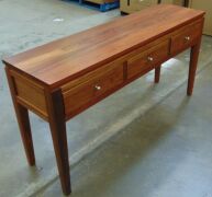 3 Drawer Timber console table - Dims 1500W x 400D x 770H mm. - 3