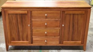 4 Drawer/2 Door Timber Buffet - Dims 1560W x 480D x 910H mm