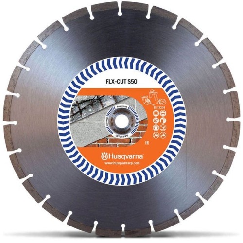 2x HUSQVARNA 400mm Segmented Diamond Blade for GENERAL Purpose Cutting - FLX-CUT S50 (SKU: ..105322)