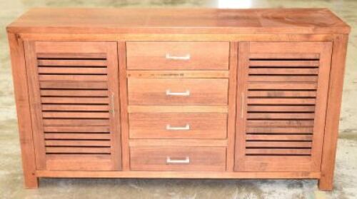 4 Drawer/2 Door Timber Buffet - Dims 1690W x 500D x 910H mm