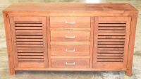 4 Drawer/2 Door Timber Buffet - Dims 1690W x 500D x 910H mm