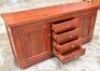 4 Drawer/2 Door Timber Buffet - Dims 1700W x 450D x 850H mm - 2