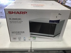 Sharp Smart Inverter Microwave R350EW - White - 2