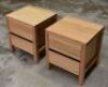 Pair of 2 Drawer Timber bedside tables - Dims 500W x 450D x 560H mm - 2