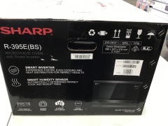 Sharp Smart Inverter Microwave R395EBS - Black Stainless Steel - 5