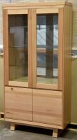 2 Door Timber Display Cabinet. Has 2 door storage at the bottom . Dimensions 1000W x 400D x 2010H mm.