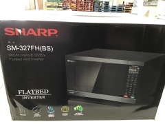 Sharp Inverter Flatbed Microwave SM327FHS - Black Stainless Steel - 4