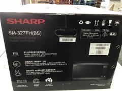 Sharp Inverter Flatbed Microwave SM327FHS - Black Stainless Steel - 5