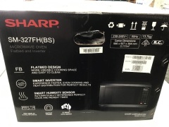 Sharp Inverter Flatbed Microwave SM327FHS - Black Stainless Steel - 5