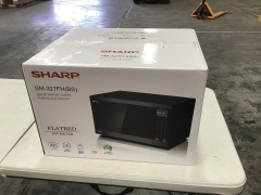 Sharp Inverter Flatbed Microwave SM327FHS - Black Stainless Steel - 2