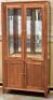 2 Door Timber Display Cabinet. Has 2 glass shelves, 2 Door storage below . Dimensions 980W x 400D x 2000H mm.